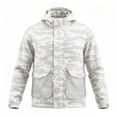 Men’s Jungle Tiger Camo Hooded Utility Track Jacket best